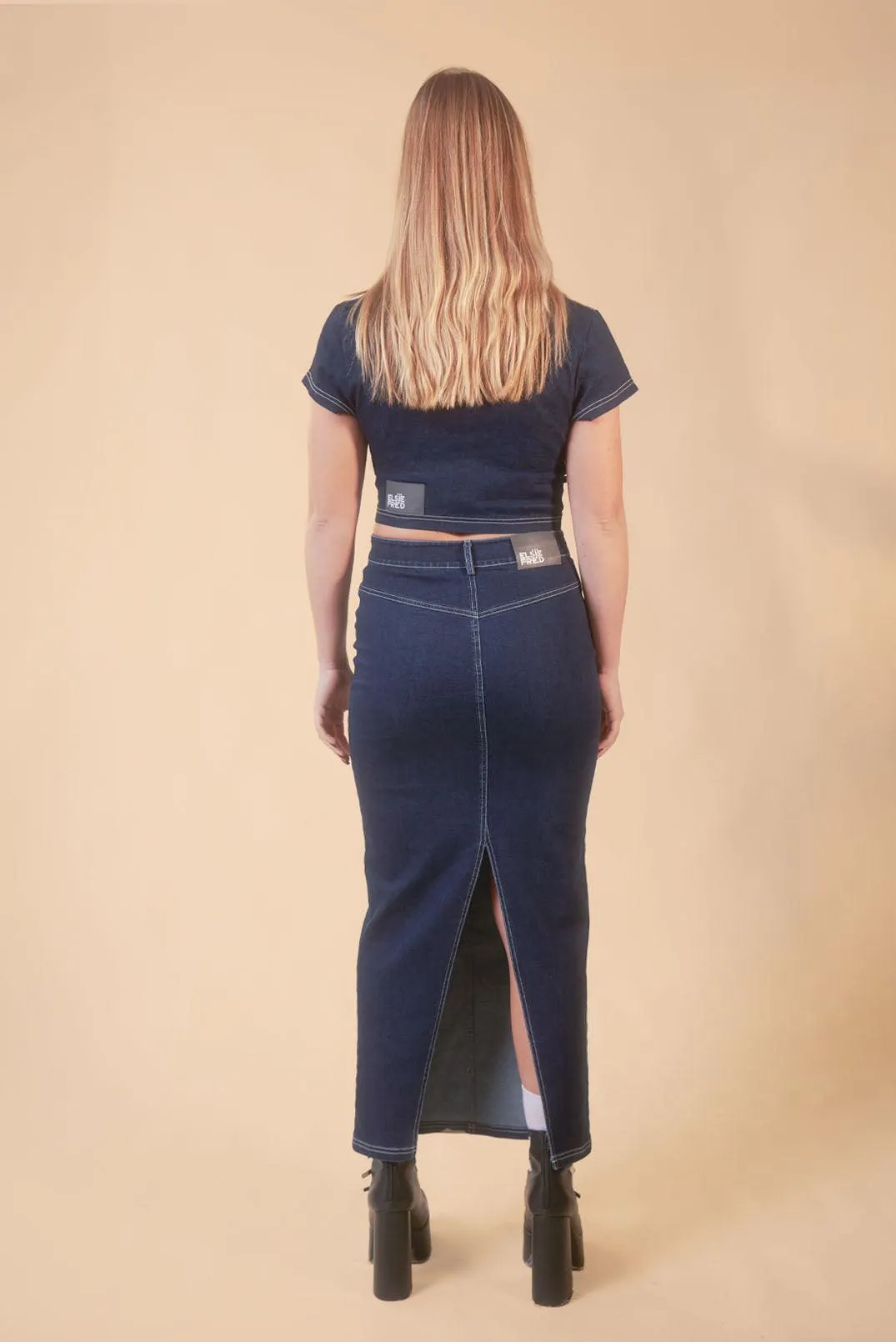 Siren 90's Indigo Denim Cropped Top