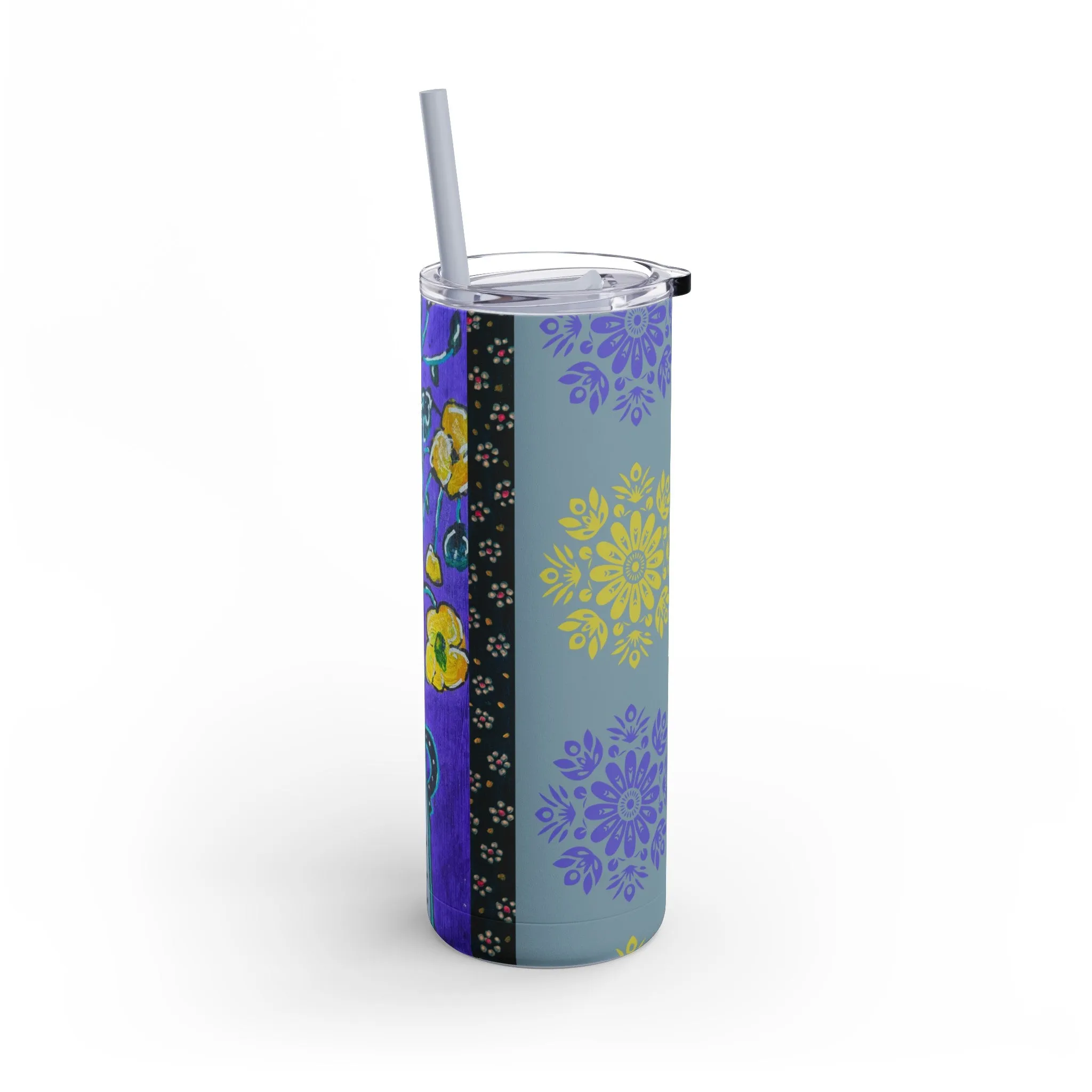 Skinny To-Go Tumble - Lavender Vase, 20oz