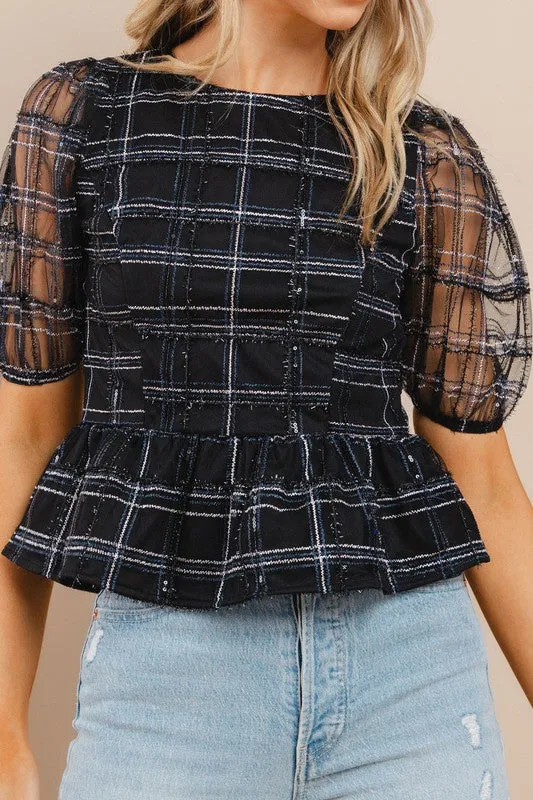 Sophia Puff Sleeve Top - Final Sale Item