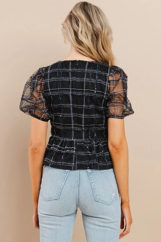 Sophia Puff Sleeve Top - Final Sale Item