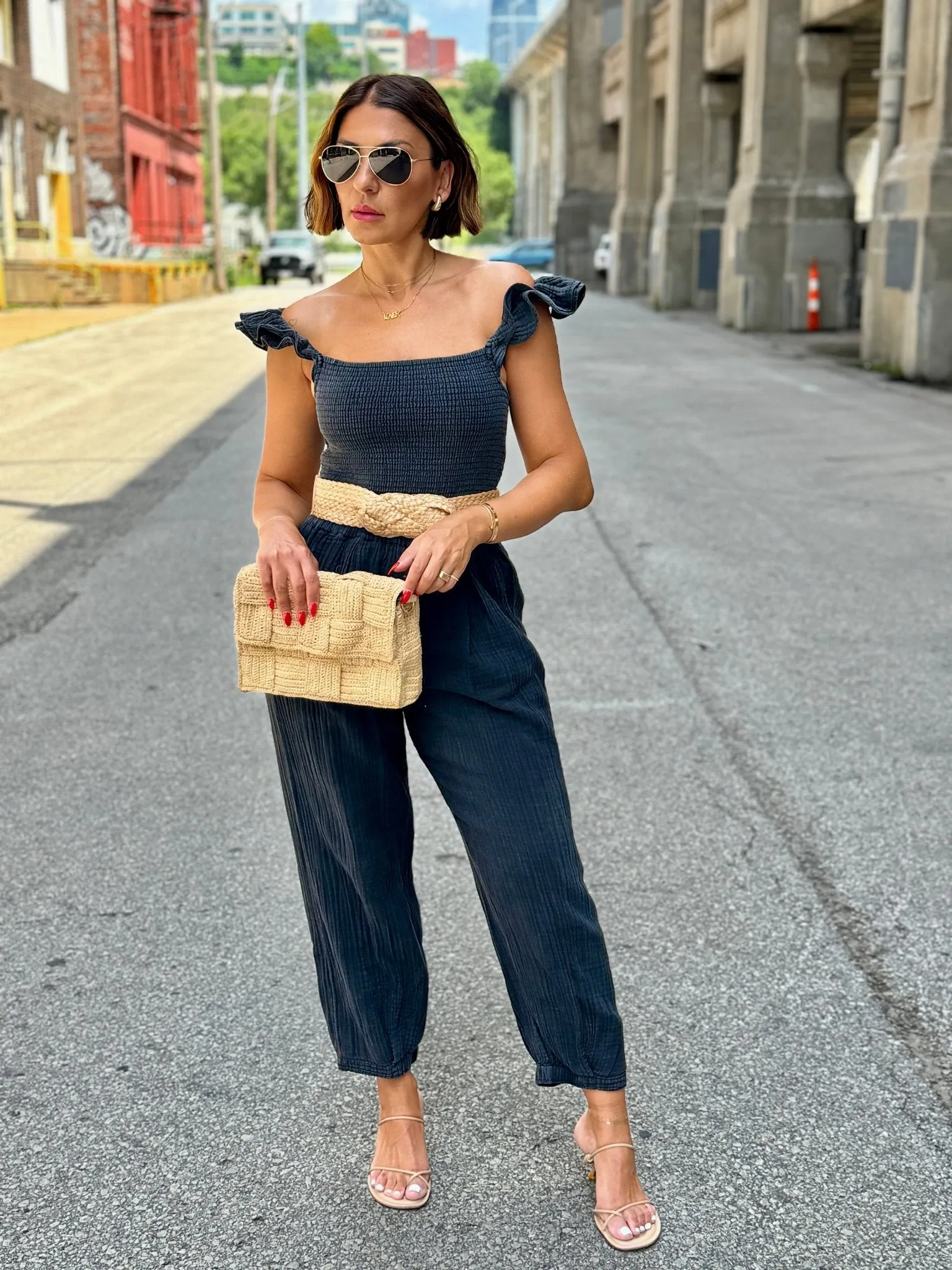 Step Out Gauze Pant by Z Supply