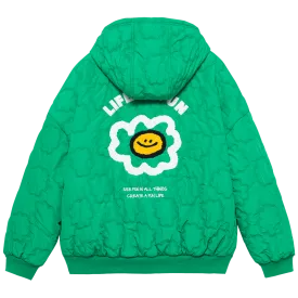 TAKA Original Life Is Beautiful Daisy quilted hooded jacket
