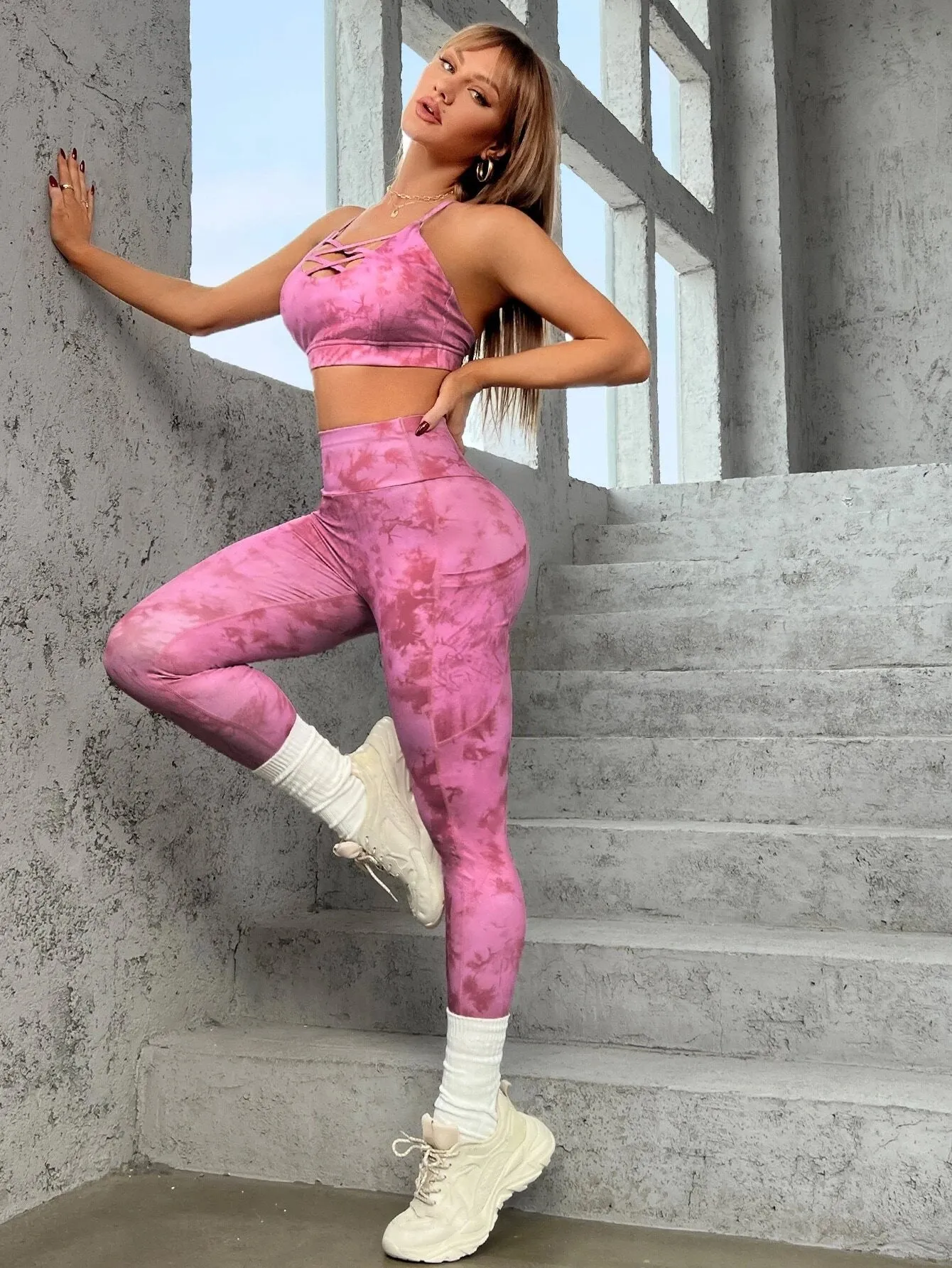 Tatiana Tie Dye Seamless Workout Set