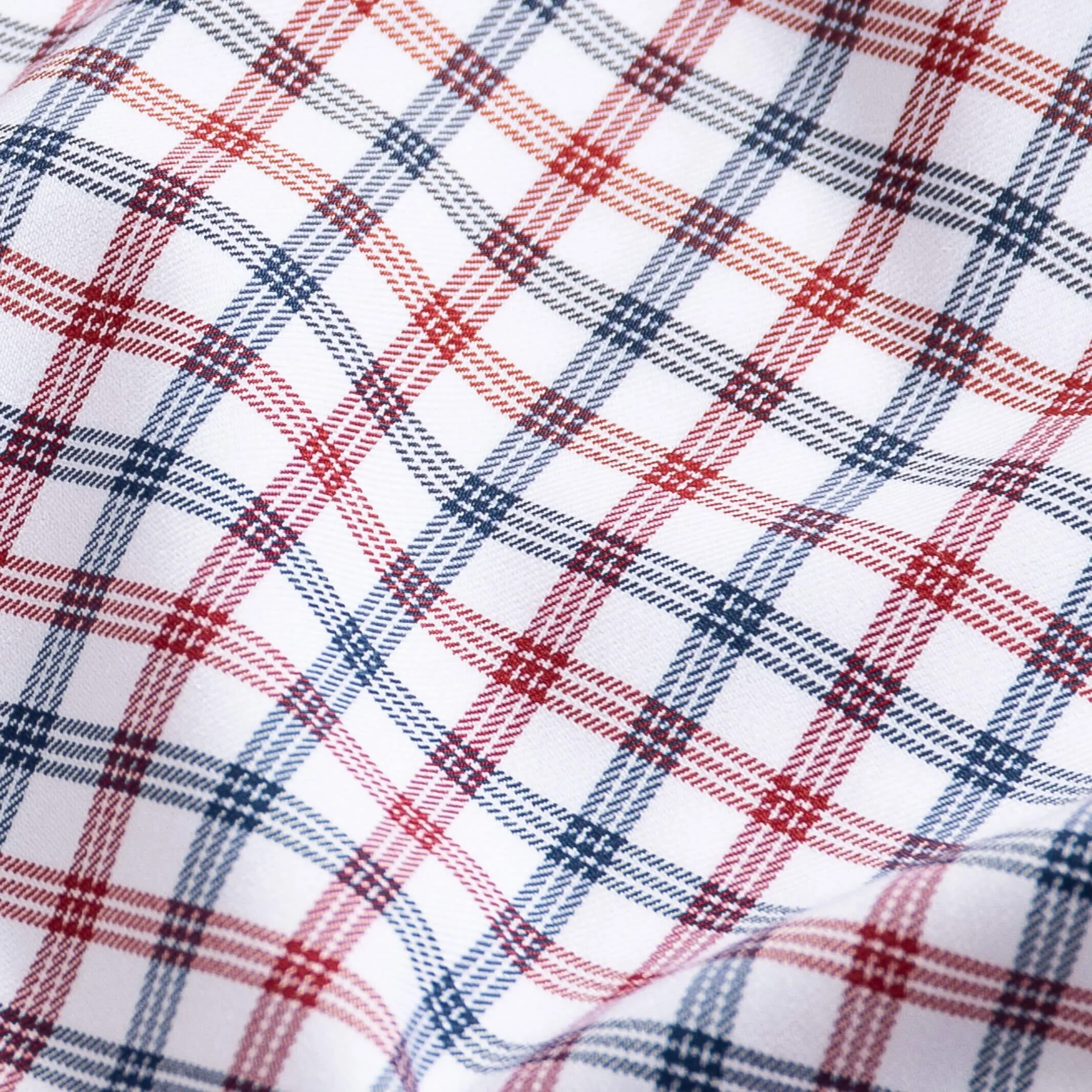 The Brick Red Journey Flex Performance Check Custom Shirt