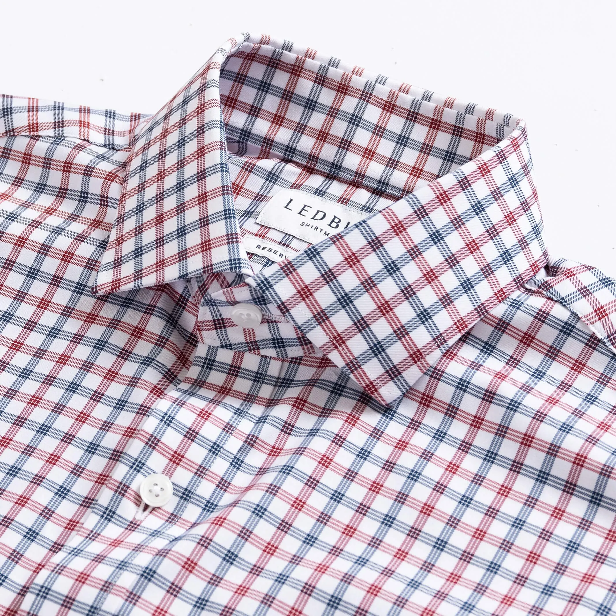 The Brick Red Journey Flex Performance Check Custom Shirt