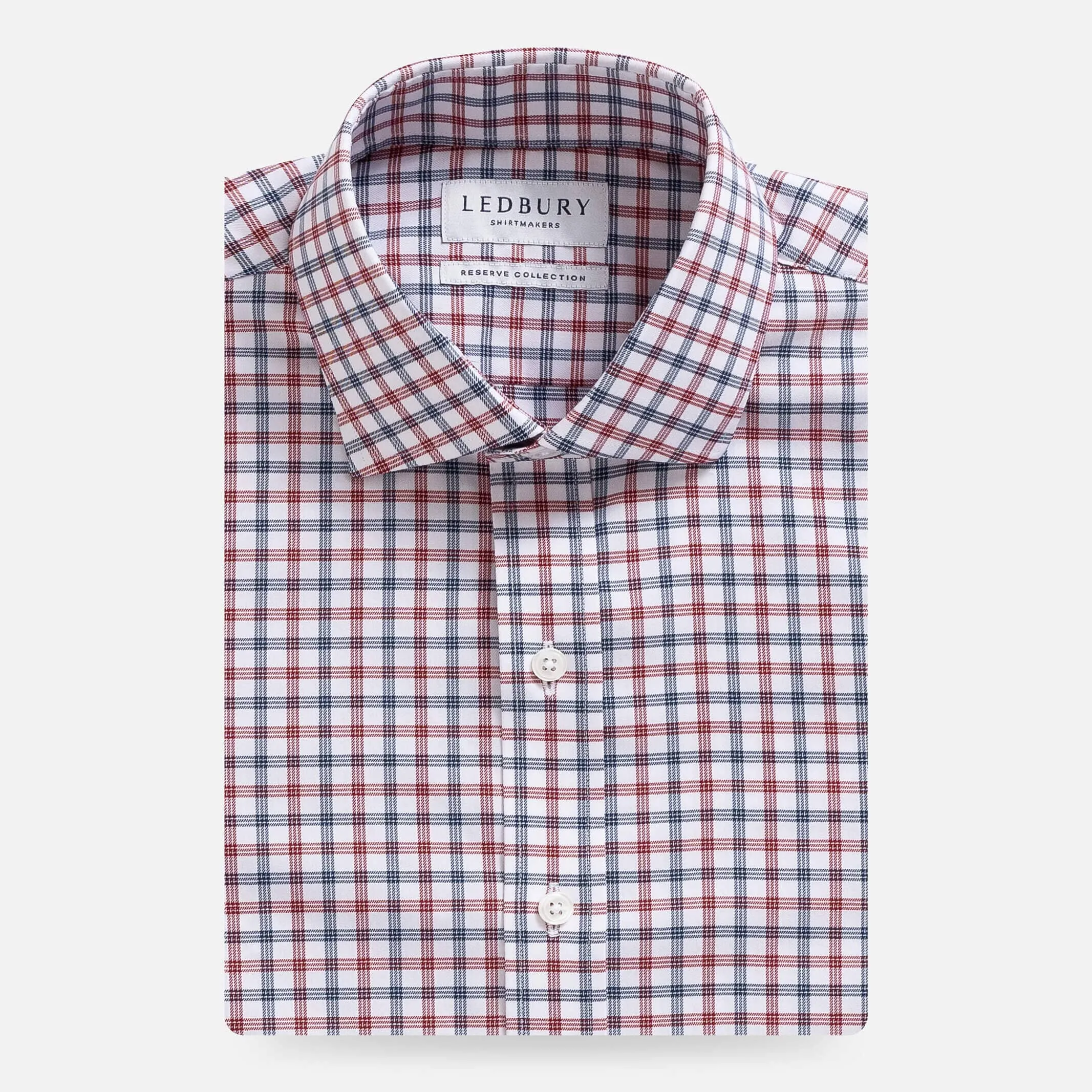 The Brick Red Journey Flex Performance Check Custom Shirt