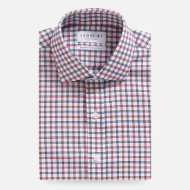 The Brick Red Journey Flex Performance Check Custom Shirt