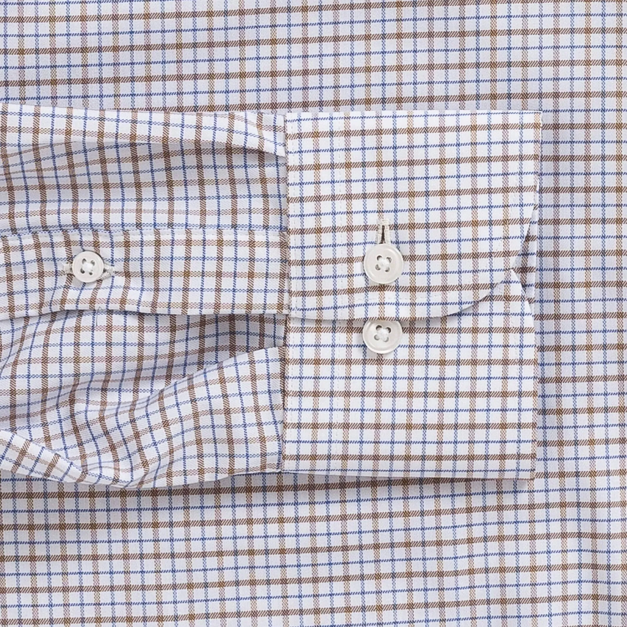 The Brown Journey Flex Performance Grid Check Custom Shirt