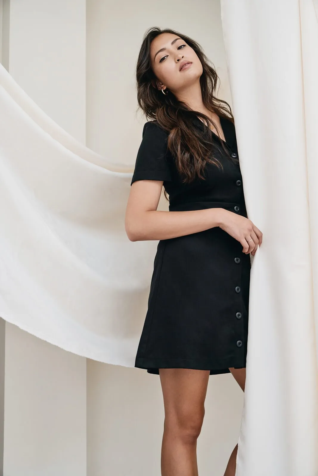The Notch Collar Two Piece Dress
