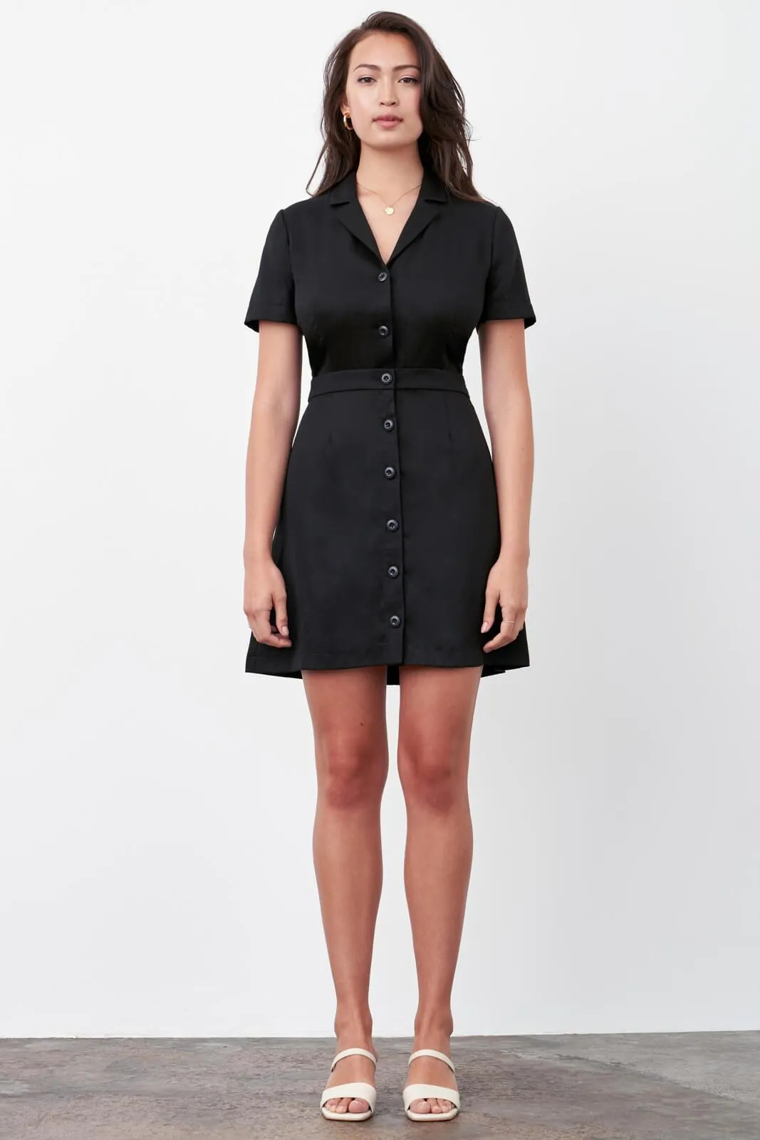 The Notch Collar Two Piece Dress