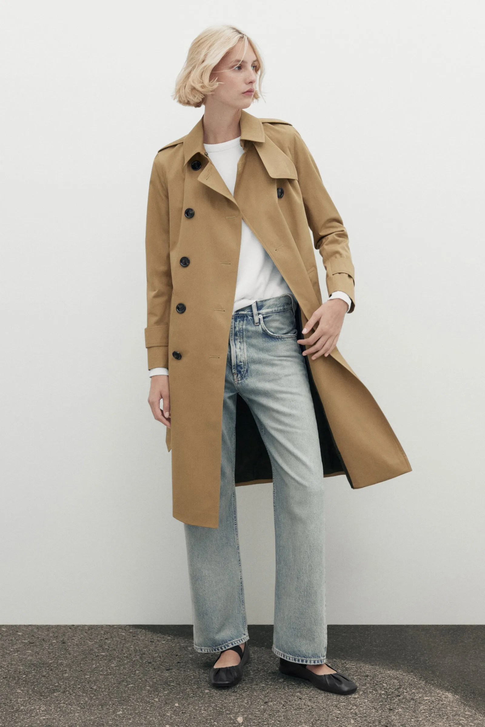Trench Coat With Belt