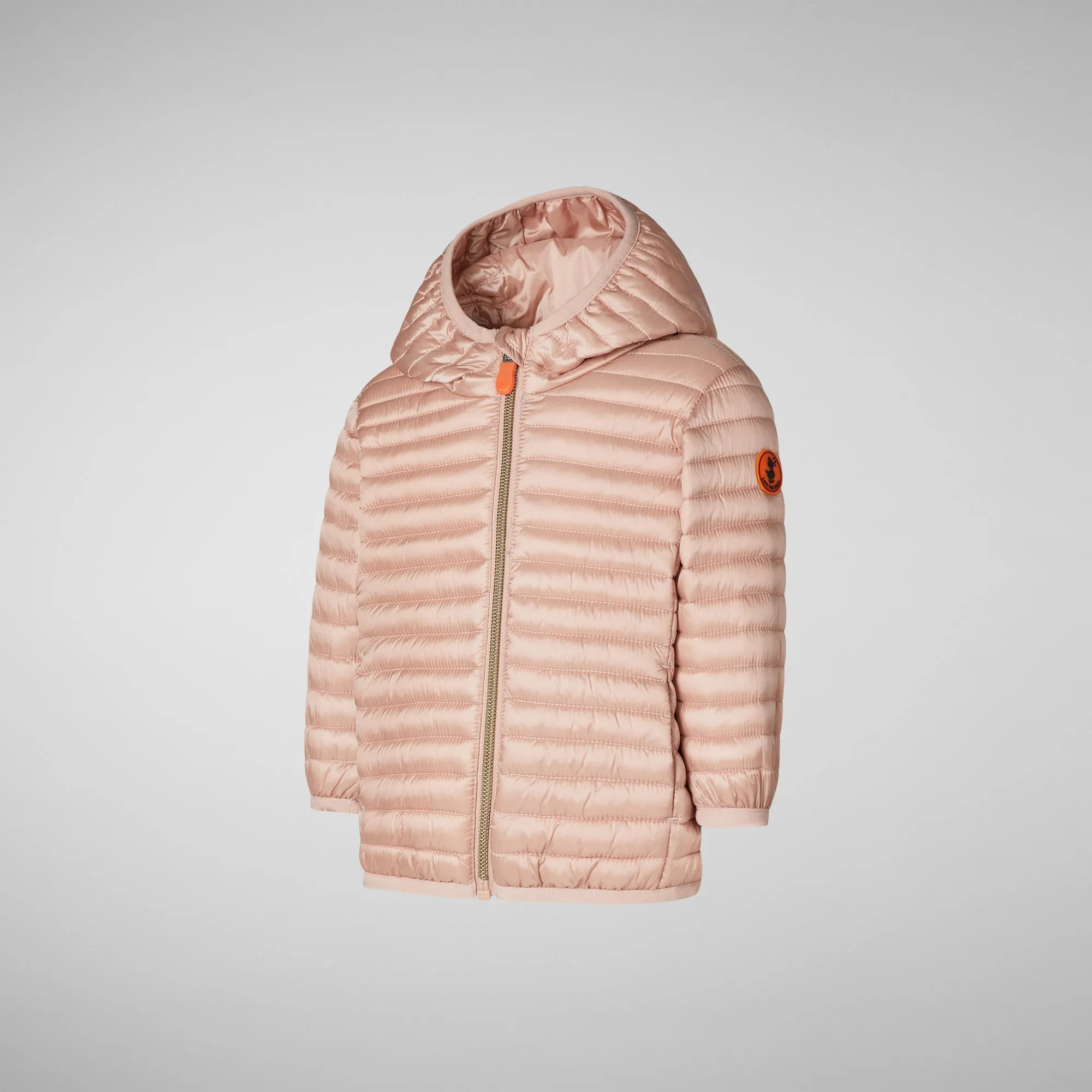Unisex animal free puffer Lucy in powder pink