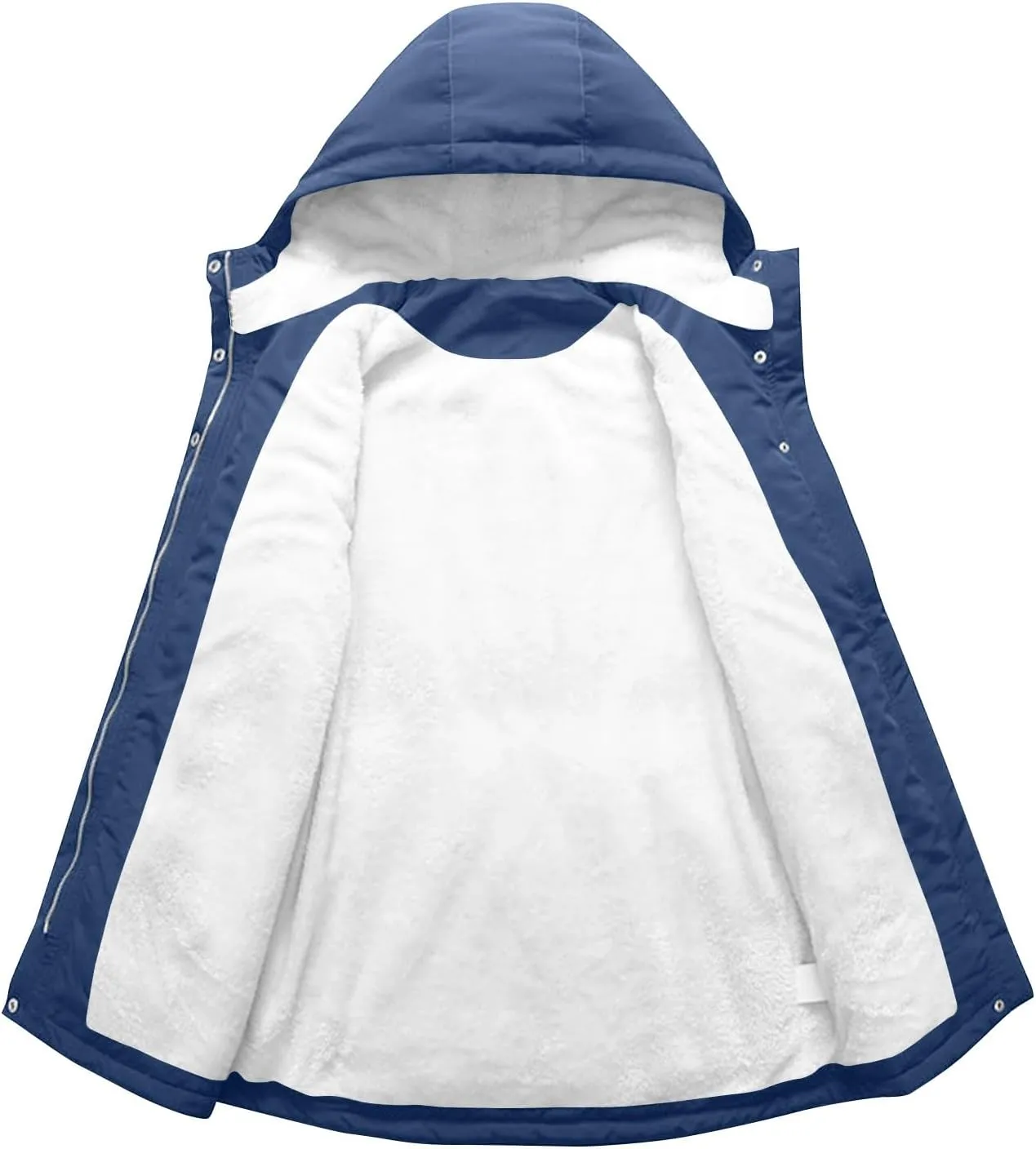 Winter Coats for Women 2025 Plus Size Warm Sherpa Fleece Lined Jackets Hooded Parka Peacoat Outerwear