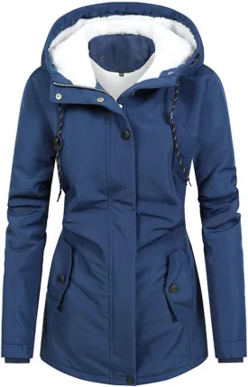 Winter Coats for Women 2025 Plus Size Warm Sherpa Fleece Lined Jackets Hooded Parka Peacoat Outerwear
