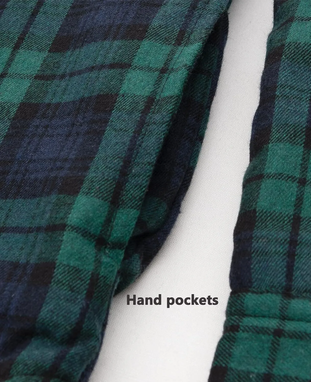 ZENTHACE Girls Hooded Plaid Flannel Shirt Jacket with Hand Pockets,Sherpa Lined Button Down Flannel Shacket Jacket
